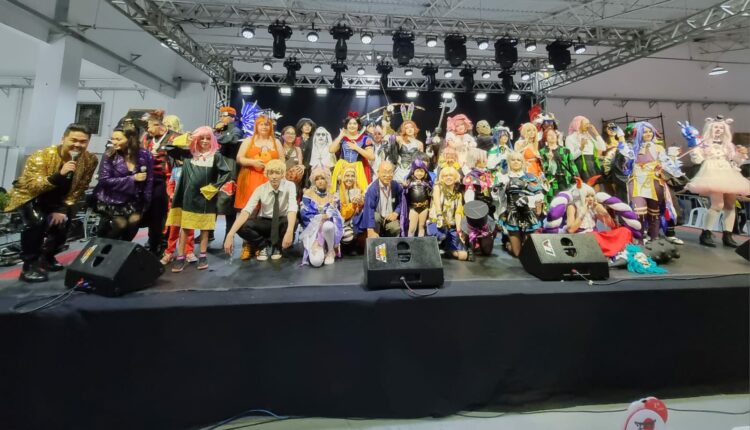 Participantes do Concurso Cosplay, que reuniu 41 candidatos no palco de Indaiatuba