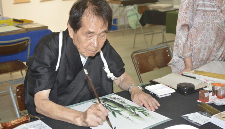 Mestre Getsusen Kobayashi e a arte do shodô